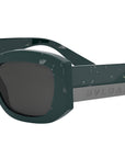 Bvlgari Roma Green Geometric Sunglasses
