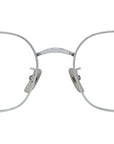 Titanium Silver Geometric Eyeglasses