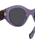Anagram Purple Round Sunglasses
