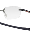 Flex Silver Rectangular Eyeglasses