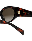Triomphe Stamp Havana Round Sunglasses