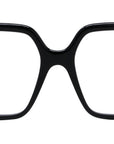 Slim Black Geometric Sunglasses