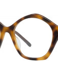 Curvy Tortoise Geometric Eyeglasses