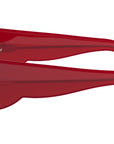 DiorLuckyCharms S1I Red Rectangular Sunglasses