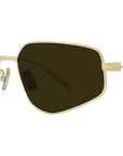 GVSpeed Gold Geometric Sunglasses