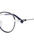 Fendi Travel Palladium Round Eyeglasses