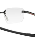 Flex Black Rectangular Eyeglasses