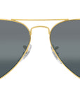 Aviator Chromance RB3025 9196G6 Gold Blue