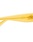 Curvy Yellow Cat Eye Sunglasses
