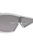 Giv Cut Silver Geometric Sunglasses