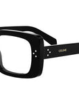CELINE 3 Dots Black Rectangular Eyeglasses