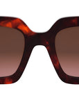 Fendi Roma Red Havana Square Sunglasses