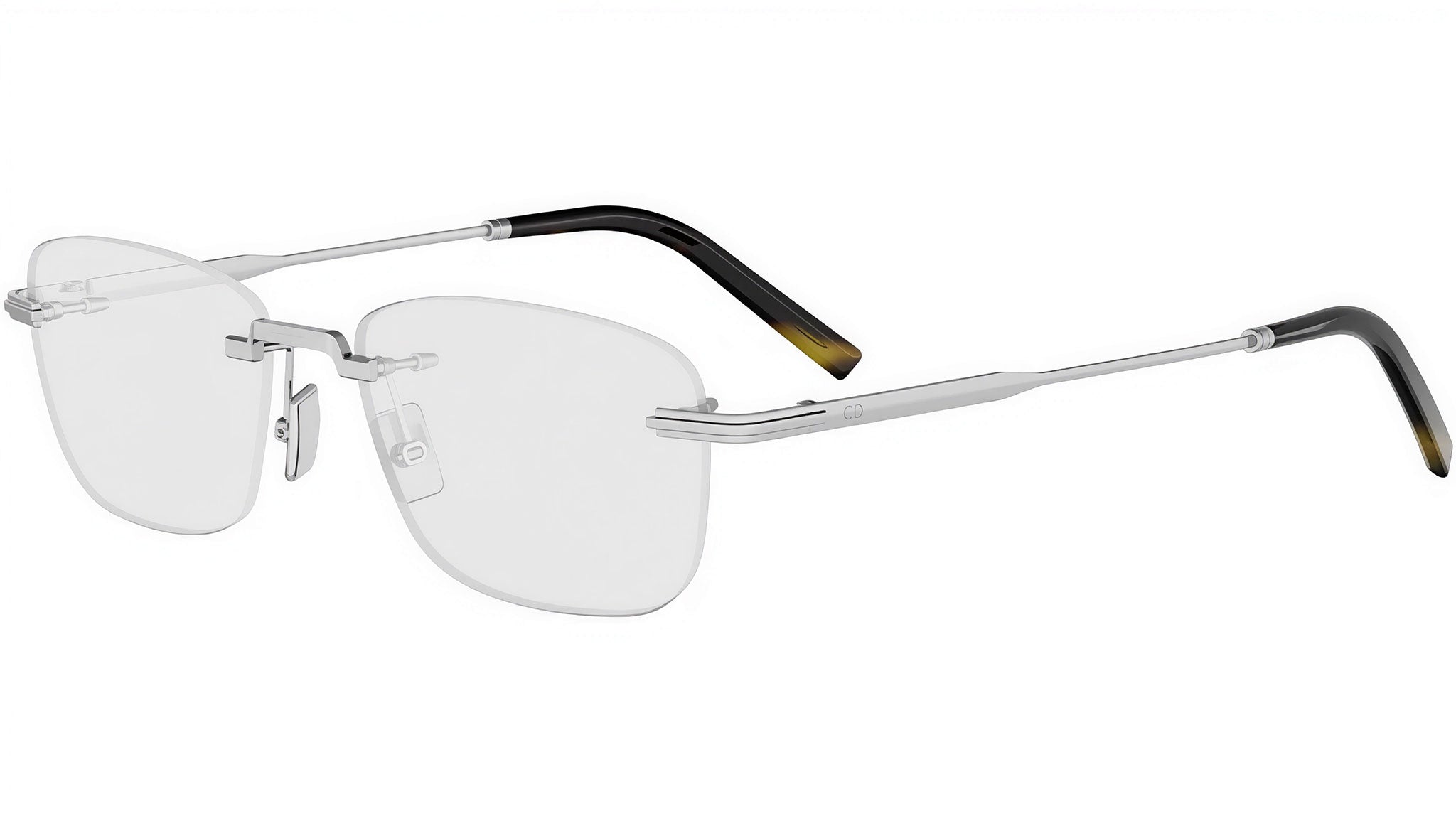 DiorBlackSuitO 27U Silver Oval Eyeglasses