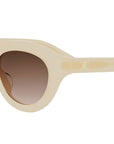 Triomphe Mini Yellow Round Sunglasses