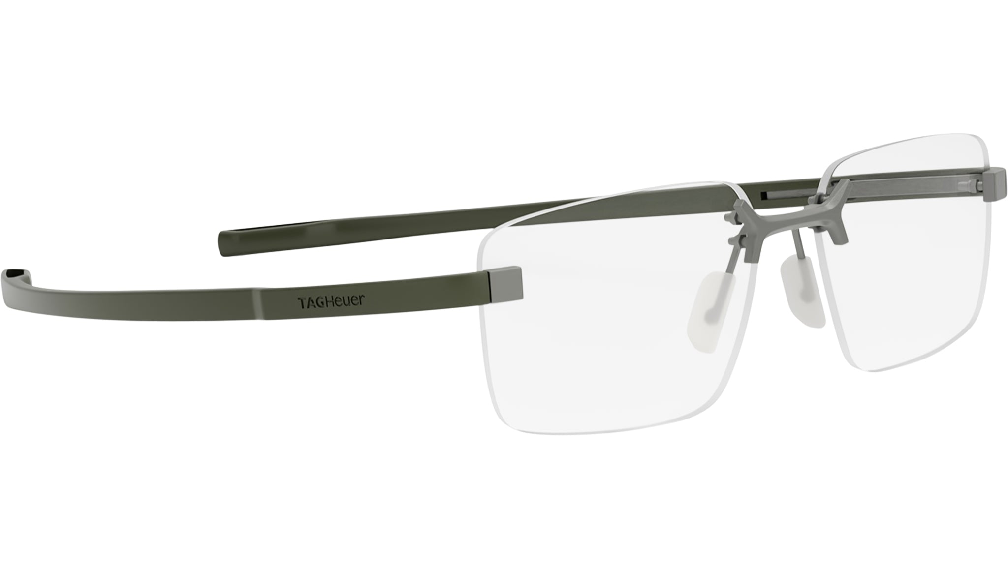 Flex Silver Rectangular Eyeglasses