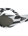 CELINE Monochroms Animalier Geometric Sunglasses