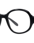 Slim Black Geometric Sunglasses
