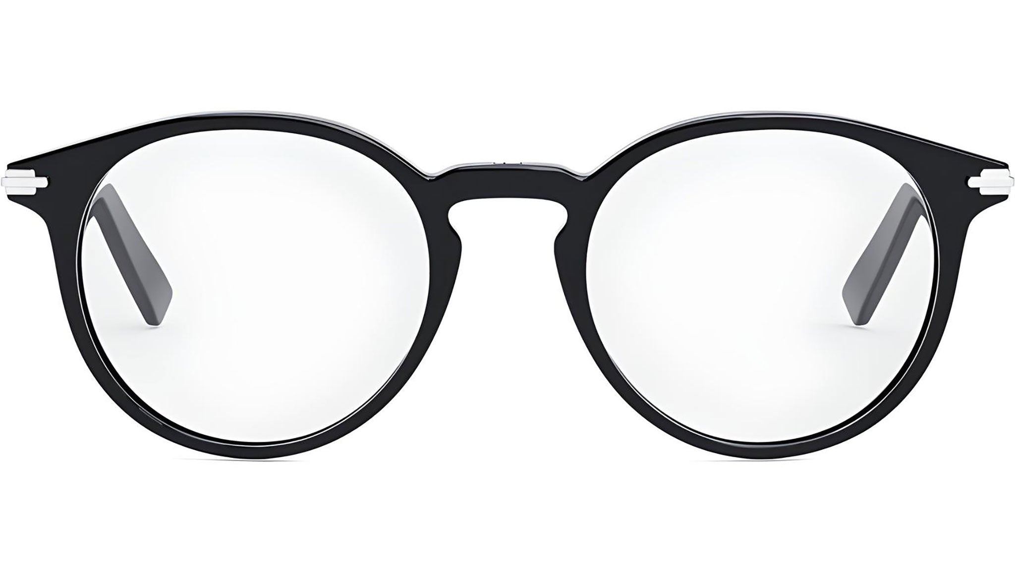 DiorBlackSuitO R6I Black Round Eyeglasses