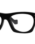 Thin Black Geometric Eyeglasses