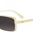 DiorCannage S2U Gold Rectangular Sunglasses